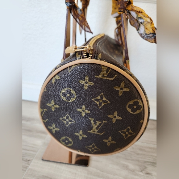 Brown Round Double Handle Bag - Picture 3 of 15